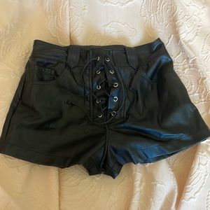 Limited edition forever 21 faux leather shorts size M